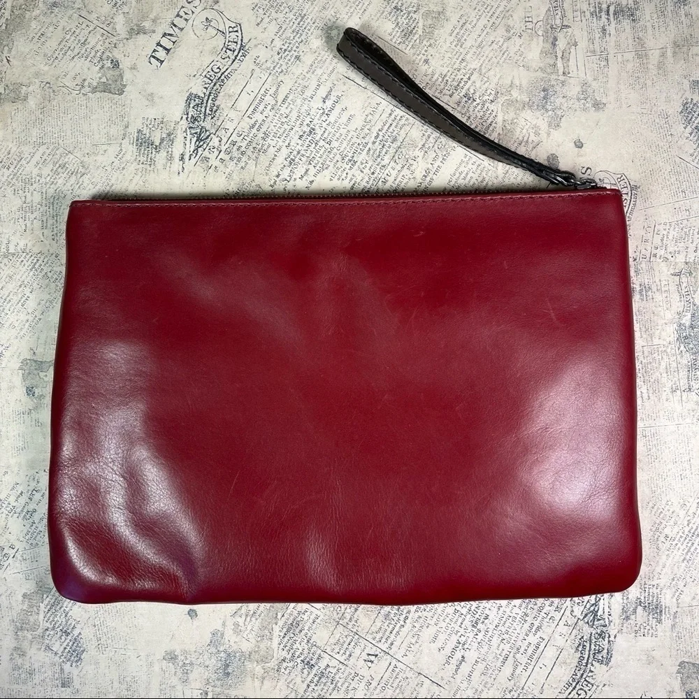 Malìparmi Italy Jeweled Leather Wristlet Clutch Black Embellished Designer Bag